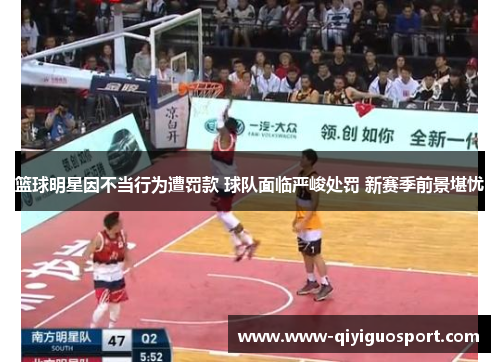 篮球明星因不当行为遭罚款 球队面临严峻处罚 新赛季前景堪忧